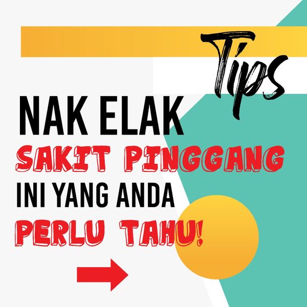 Derita sakit pinggang kronik sebab masalah…