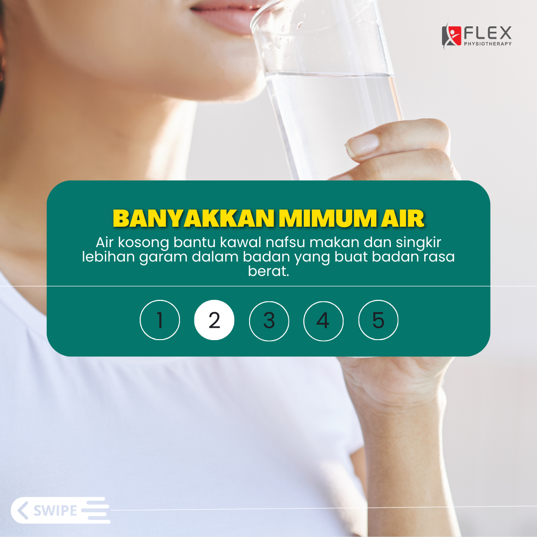 banyakkan minum air boleh dijadikan tips detox badan