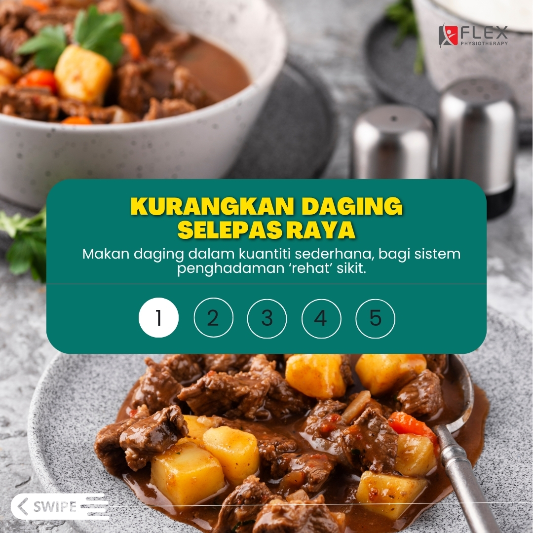 kurangkan pengambilan daging supaya kekal sihat