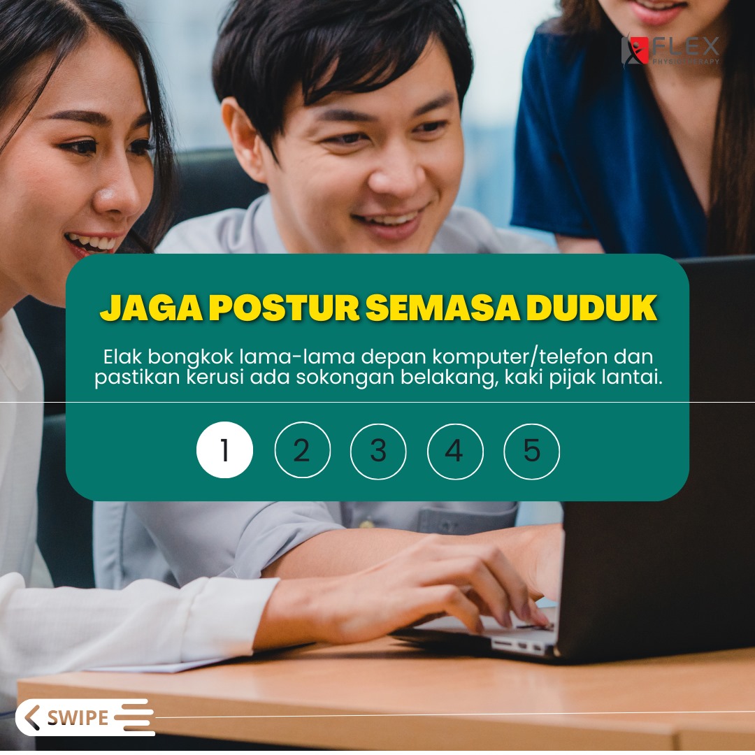 Duduk cara betul boleh cegah sakit pinggang