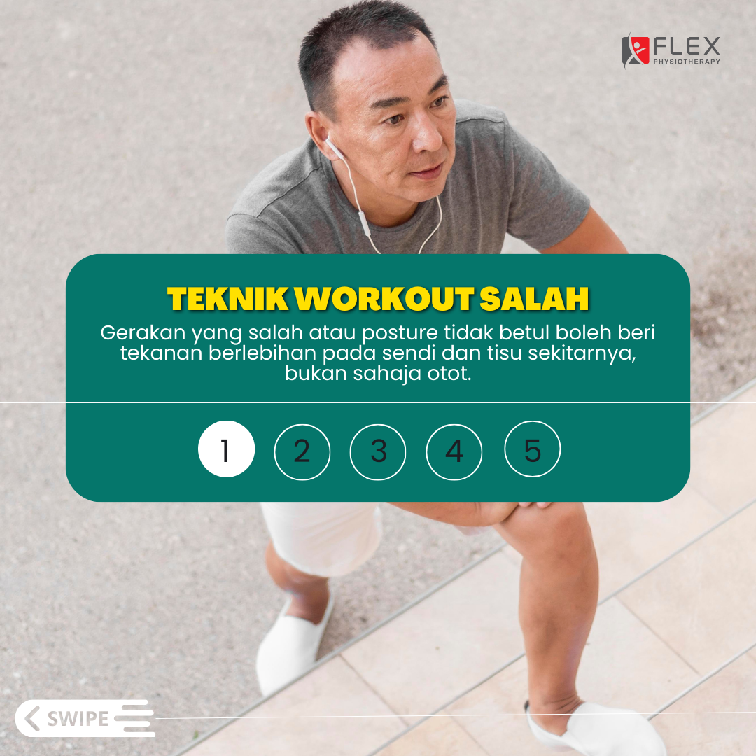 teknik workout salah penyebab sakit sendi