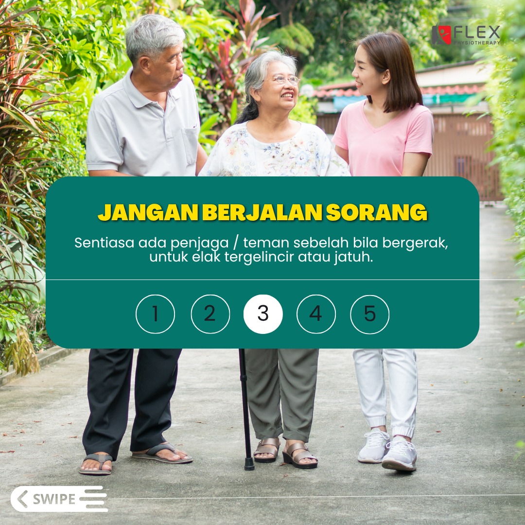 jangan biarkan pesakit stroke berjalan sorang