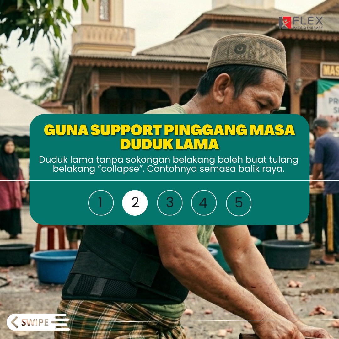 Guna Support Pinggang Masa Duduk Lama dapat elak sakit badan