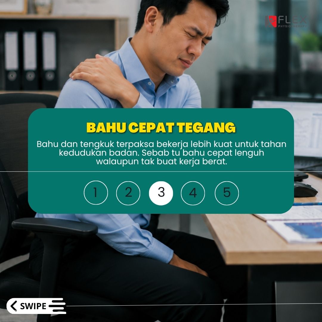 Bahu Cepat Tegang penyebab daripada masalah postur badan