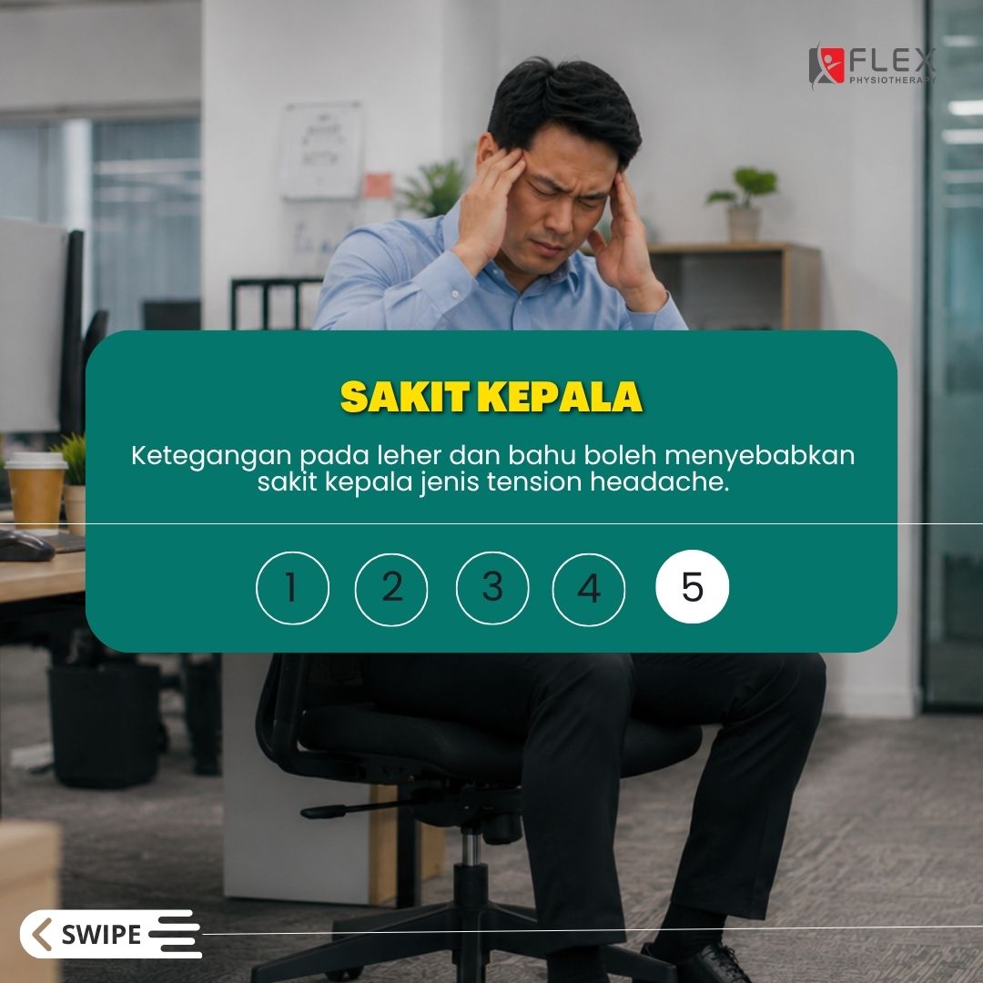Sakit Kepala Sakit Leher penyebab daripada masalah postur badan