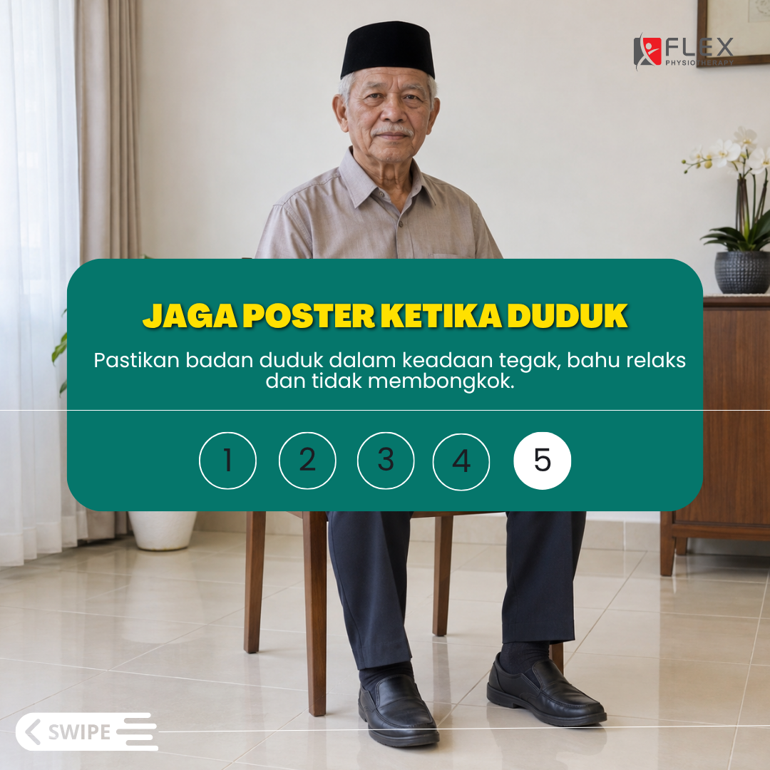 Jaga Postur Ketika Duduk Dan Berjalan Untuk Kekal Aktif